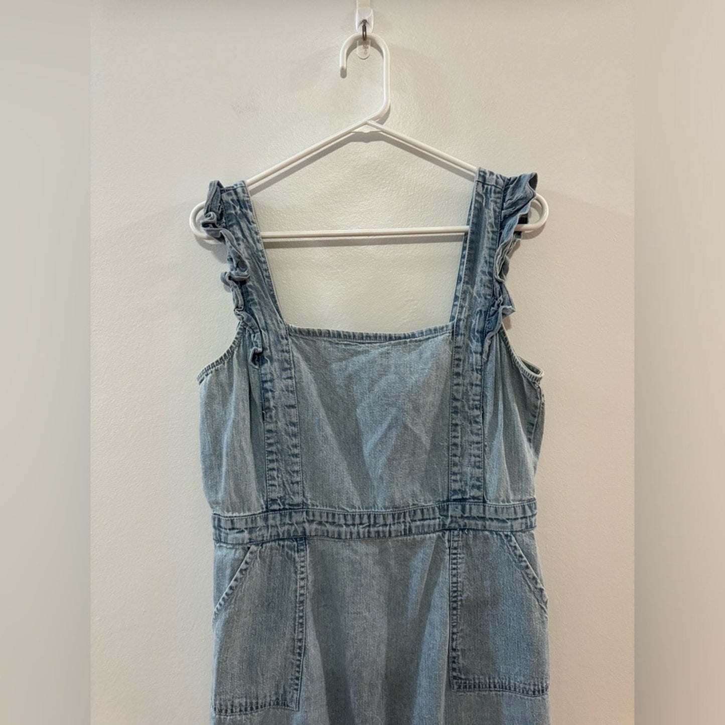 Pre-Owned LG Japna Denim Ruffle Dress