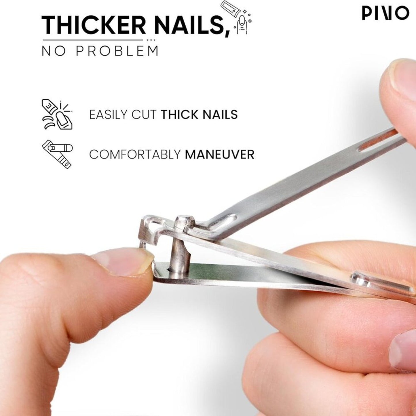 PIVO Clipper Scissor Hybrid - Professional Nail Clippers for Men and Women