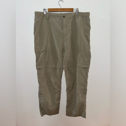 Pre-Owned XXL The North Face Vintage Tan Zip Off Cargo Pants