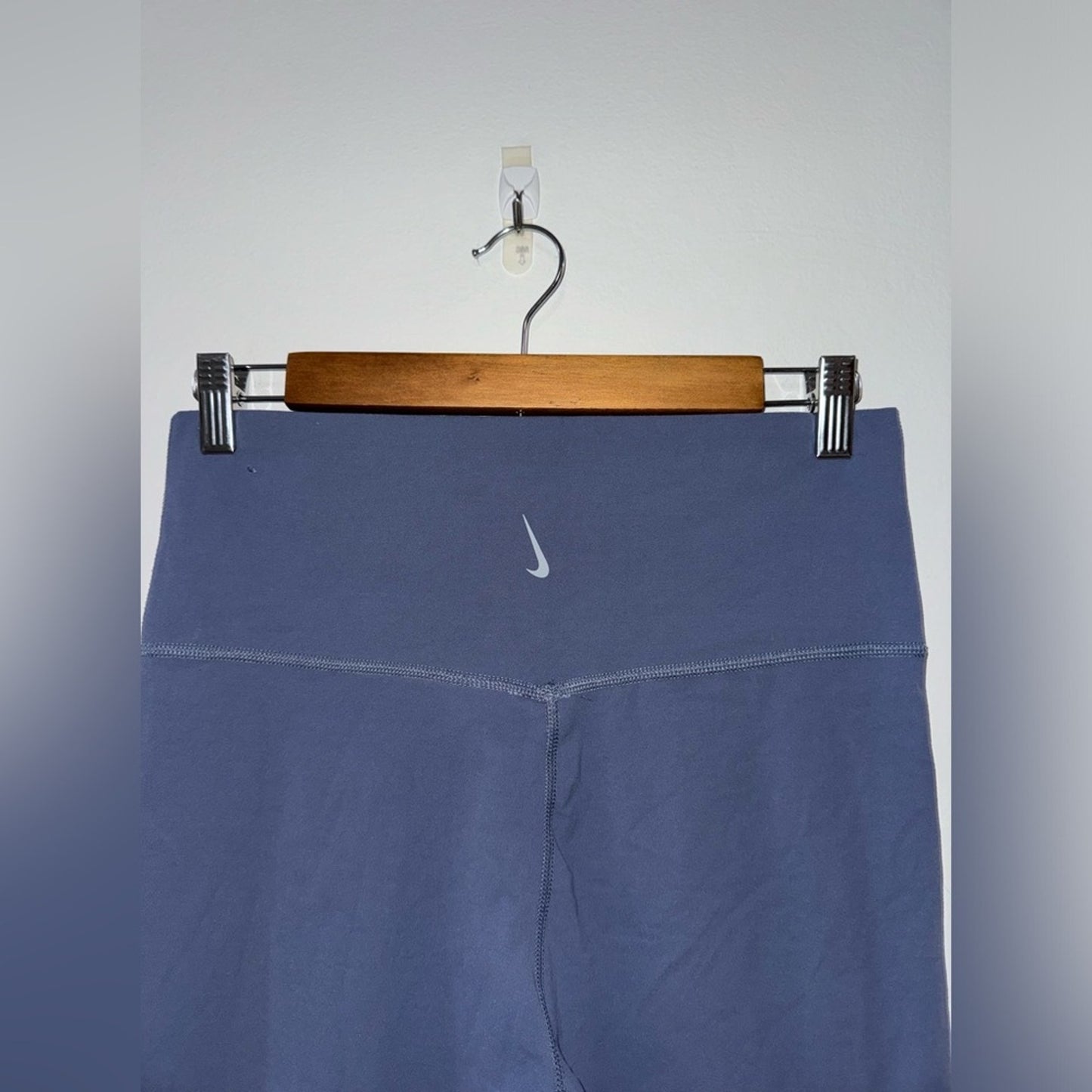 Pre-Owned LG Nike Yoga Dri-Fit Blue Biker Shorts