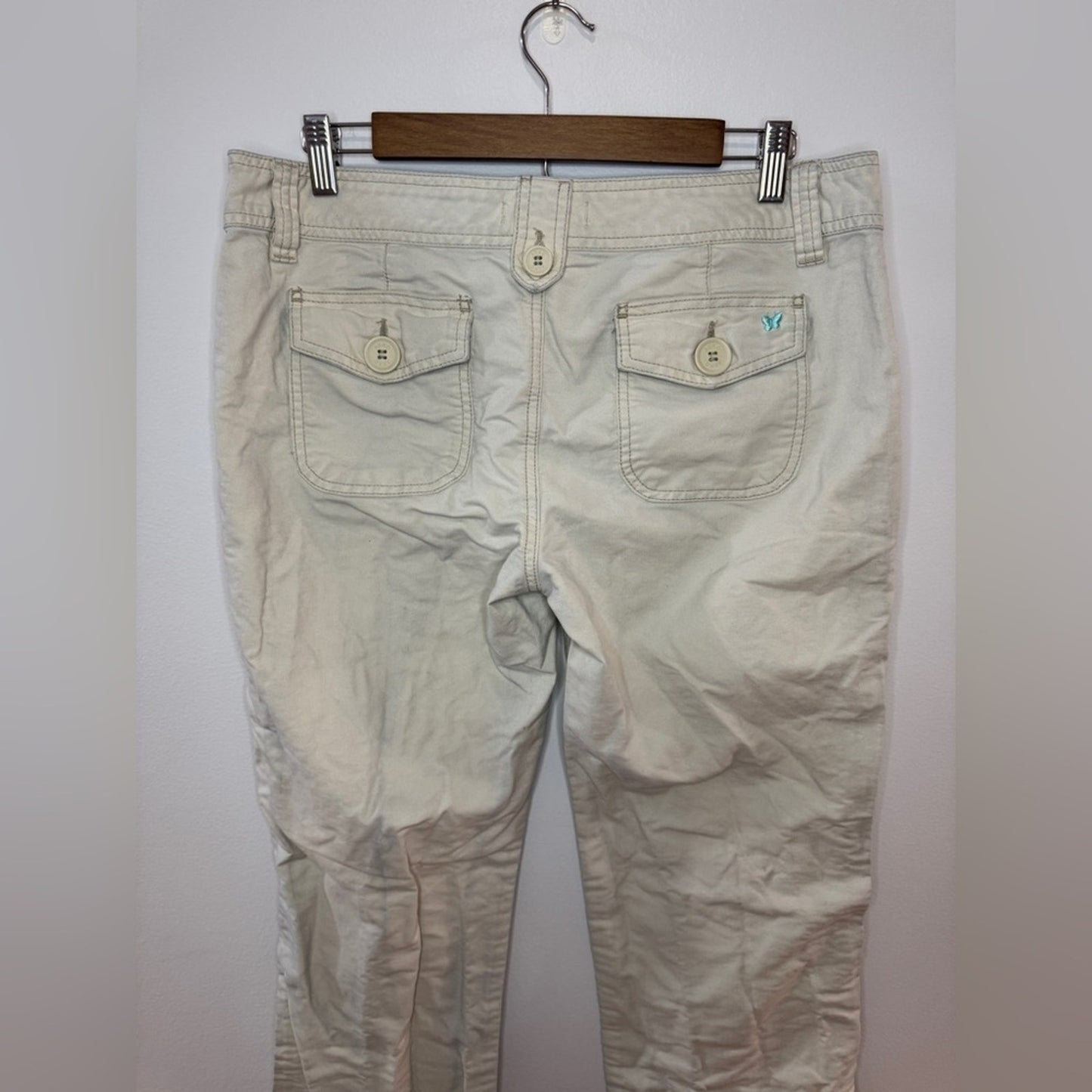 Pre-Owned Size 9/10 Regular Aeropostale Cream Bootcut Pants