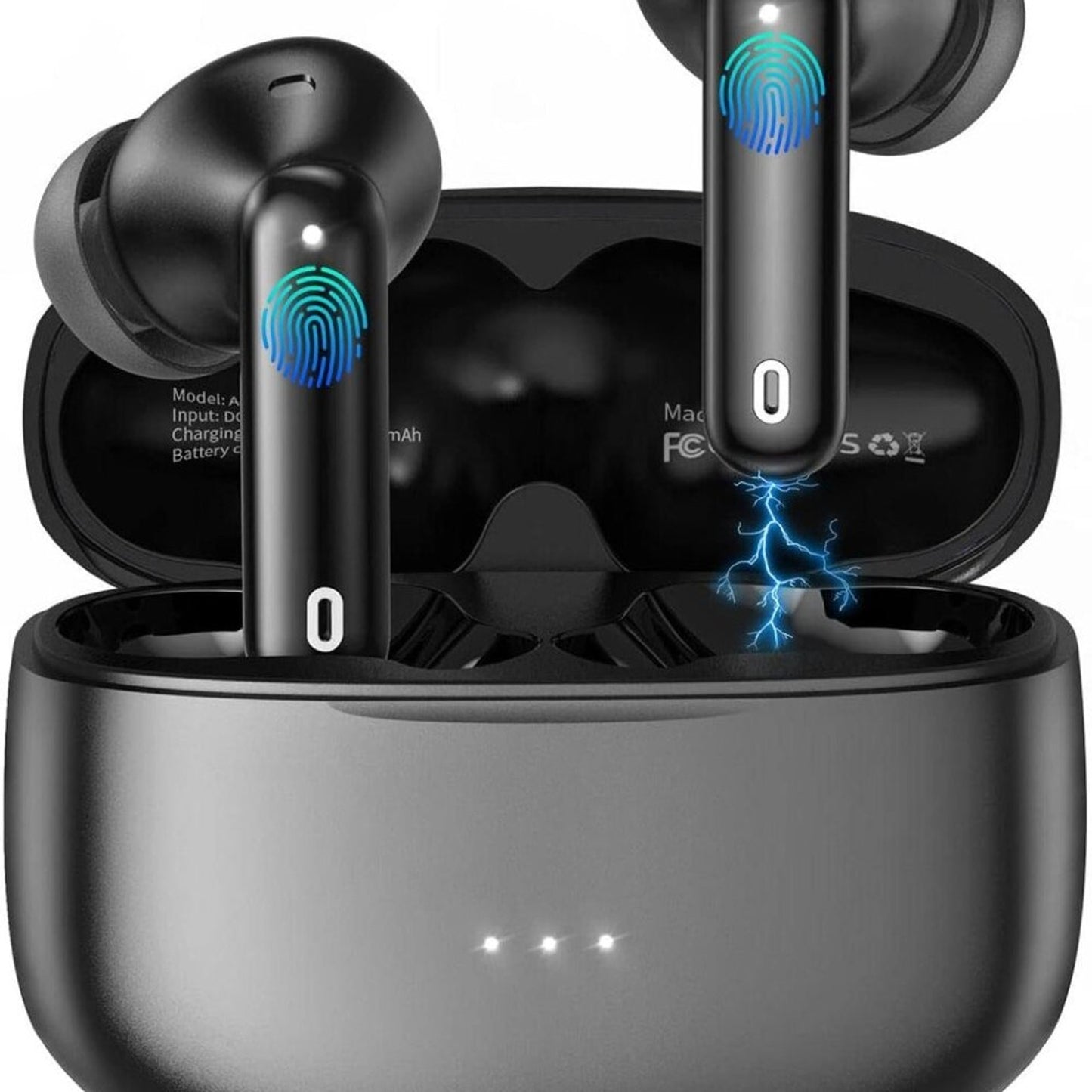 A40 Pro Wireless Earbuds, 50Hrs Playtime Bluetooth Earbuds Built in Noise Cancel