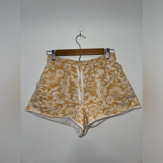 Pre-Owned LG American Eagle Yellow/White Tropical Floral Sweatshorts