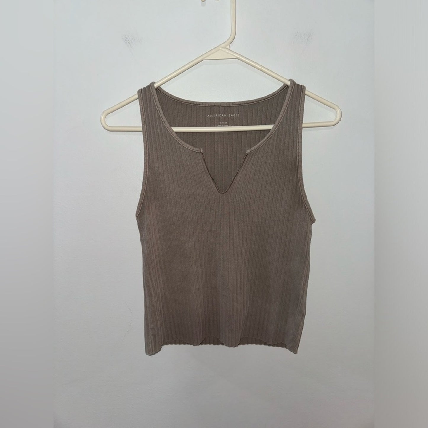 Pre-Owned MD American Eagle Brown Ribbed Tank Top