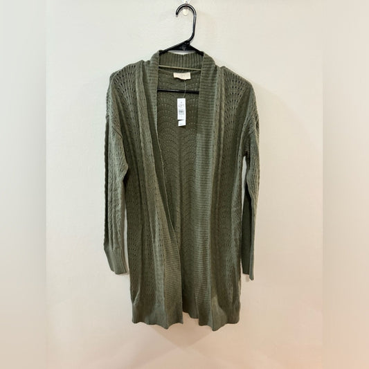 NWT SM Loft Green Long Sweater