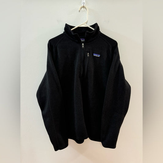 Pre-Owned LG Patagonia Black R1 Fleece Quarter Zip Jacket