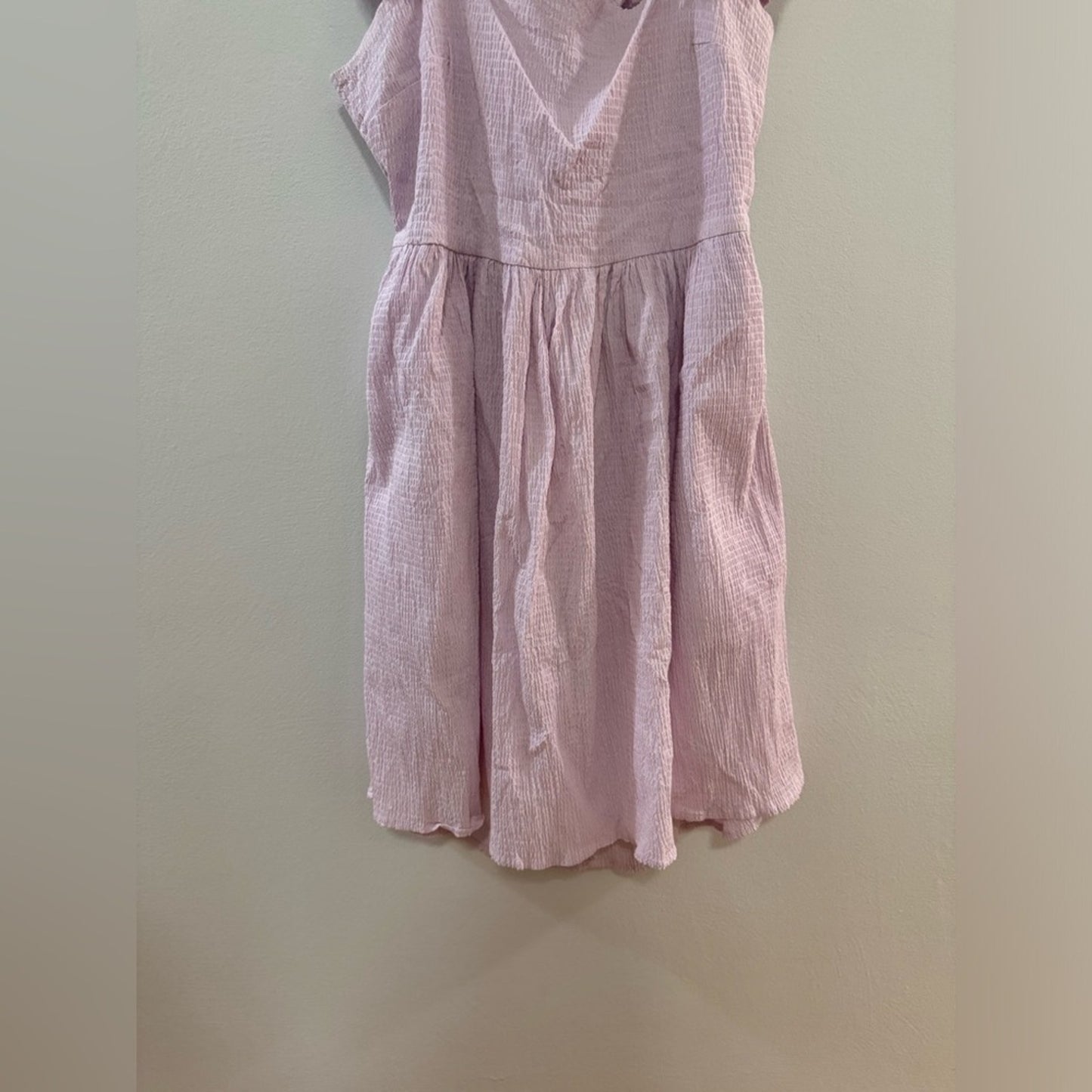 Pre-Owned LG Mi Ami Purple Tie-Back Ruffle Dress