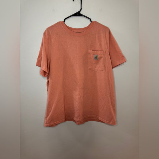 Pre-Owned XXL Carhartt Orange Loose Fit Pocket T-Shirt