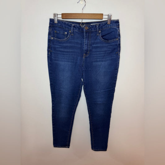 Pre-Owned Size 10 Regular Aeropostale Dark Blue High Waisted Jegging