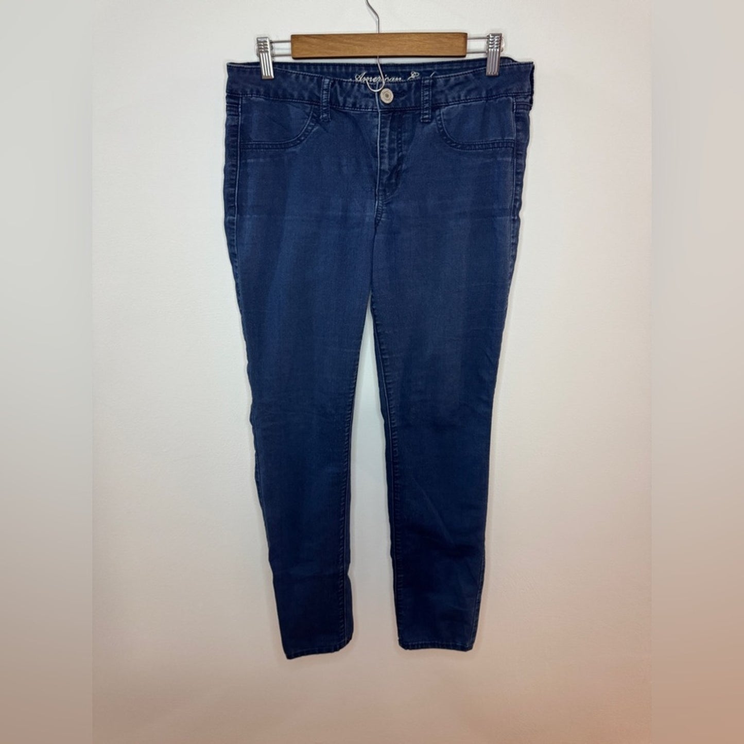 Pre-Owned Size 12 American Eagle Blue Stetch Jegging