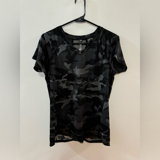 Pre-Owned MD Leg3nd Vneck Black/Grey Camo Mesh Back T-Shirt