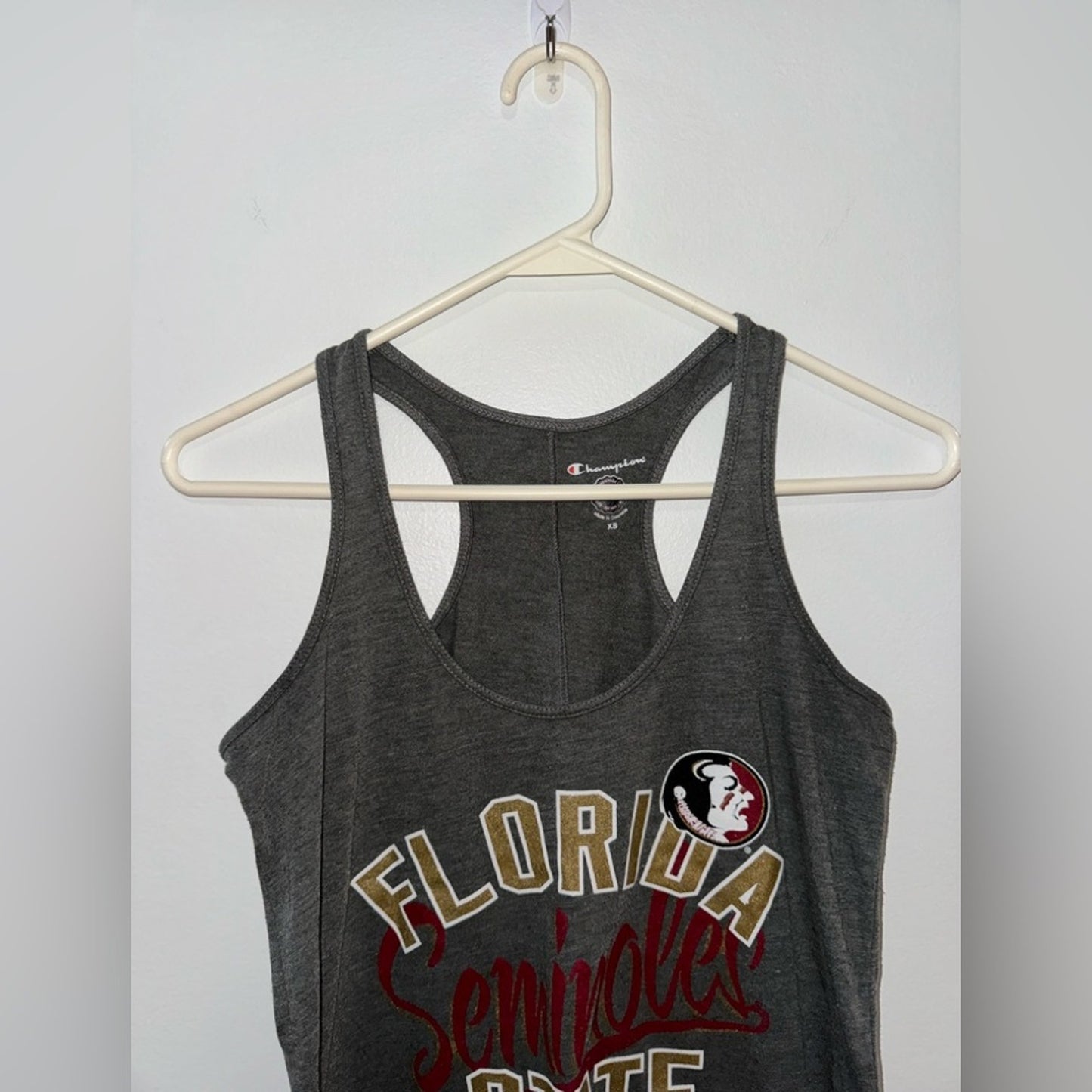 Pre-Owned XS Champion FSU Florida State University Grey Tank Top