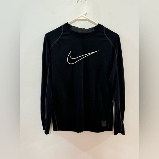 Pre-Owned XL Nike Pro Dri-Fit Fitted Black Compression Shirt