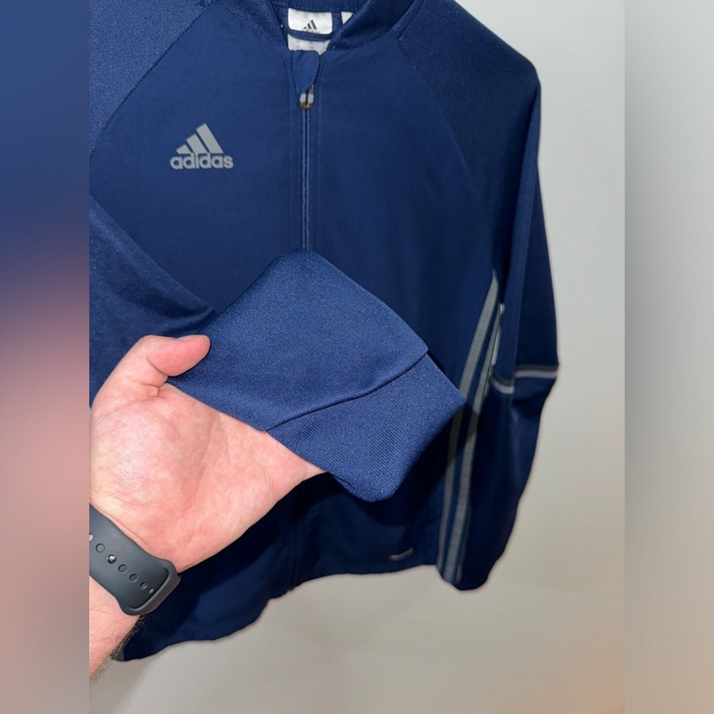 Pre-Owned XS Adidas Climacool Navy Zip Up Athletic Jacket