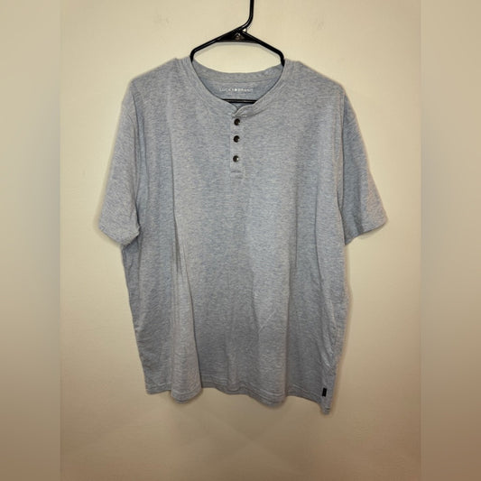 Pre-Owned XL Lucky Brand Light Blue Heather Henley T-Shirt