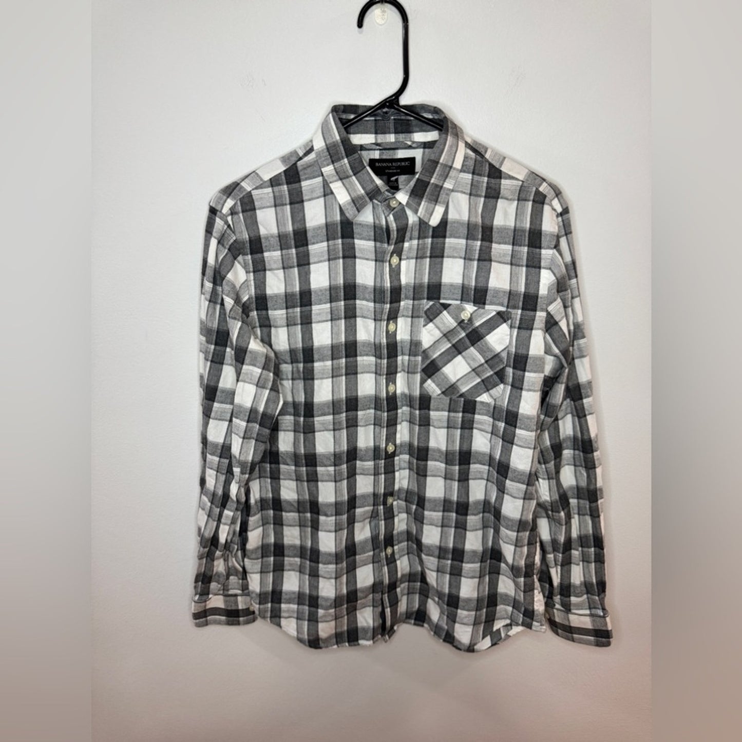 Pre-Owned SM Banana Republic Grey Button Up Shirt