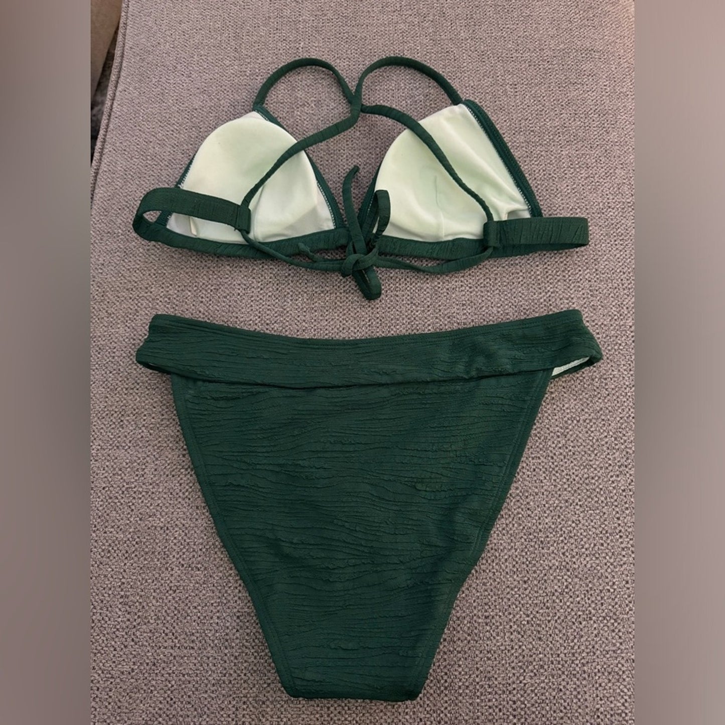 NWT MD Cupshe Green Rubbed Bikini