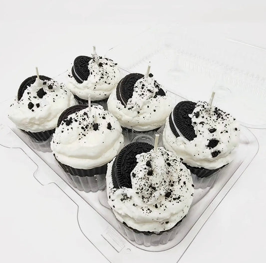 PreOrder Cookies and Cream Cupcake Candle - 1 Candle