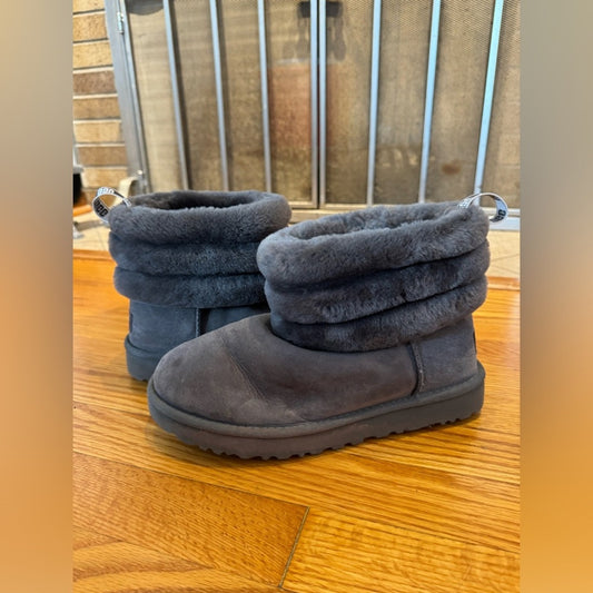 Pre-Owned Size 9W Ugg Fluff Mini Quilted Boots