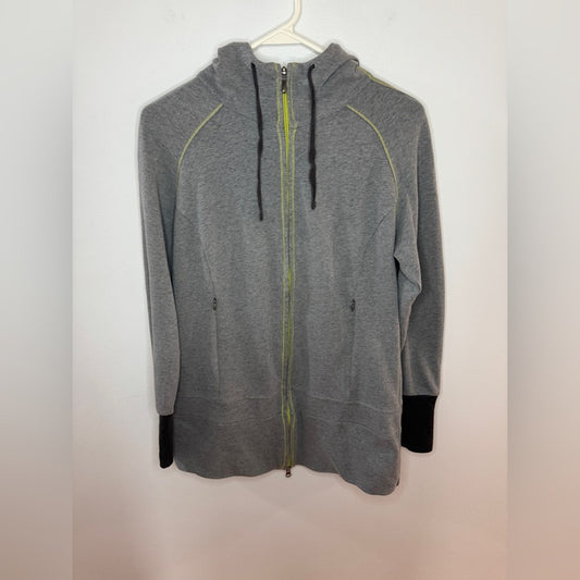 Pre-Owned LG Columbia Heather Grey Zip-Up Hoodie