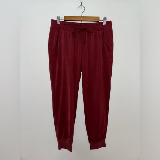 Pre-Owned MD CALIA Dark Red Joggers