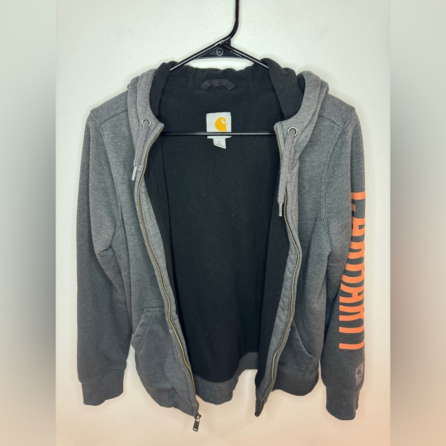 Pre-Owned SM Carhartt Dark Grey Rain Defender Zip Up Hoodie