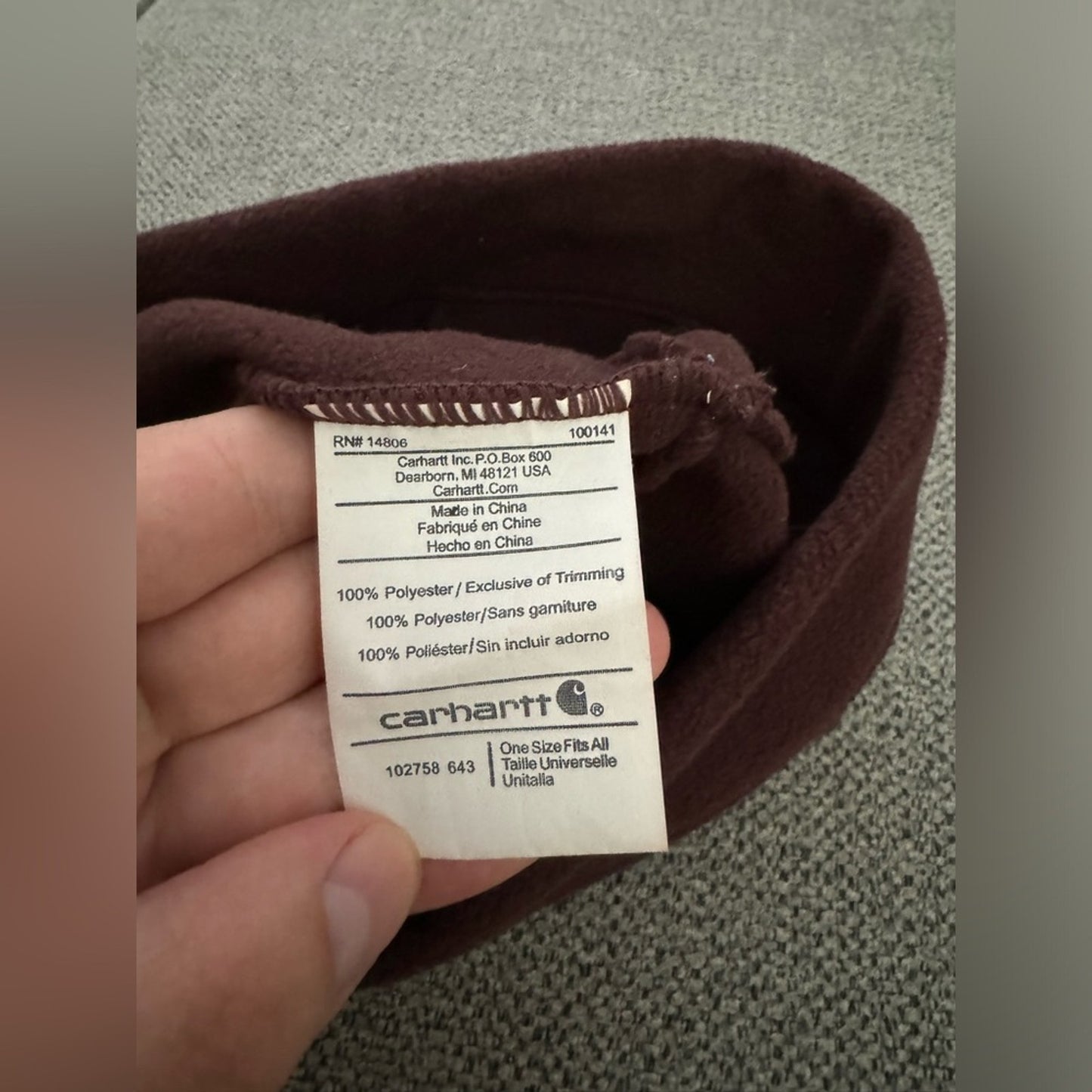 Pre-Owned Carhartt Red Fleece Beanie