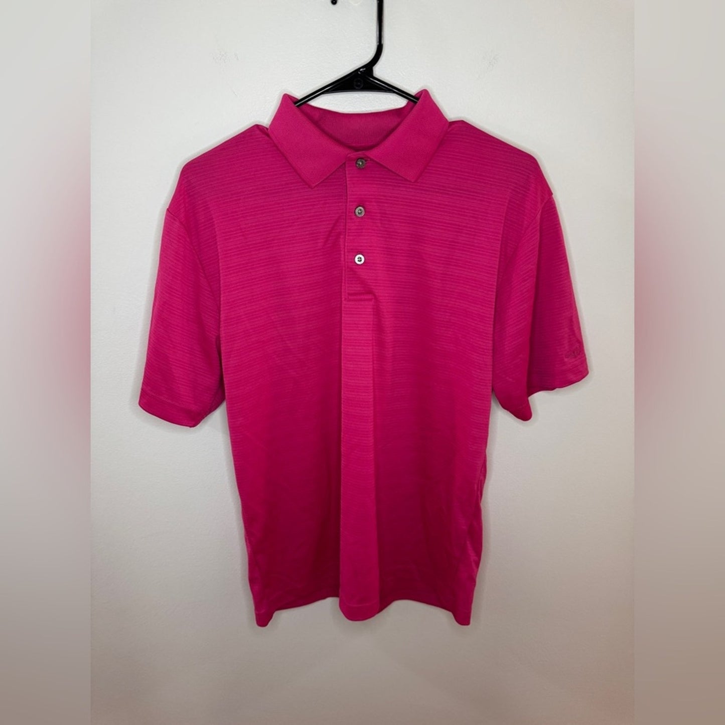 Pre-Owned SM GrandSlam Pink Collared Button Up Polo Shirt