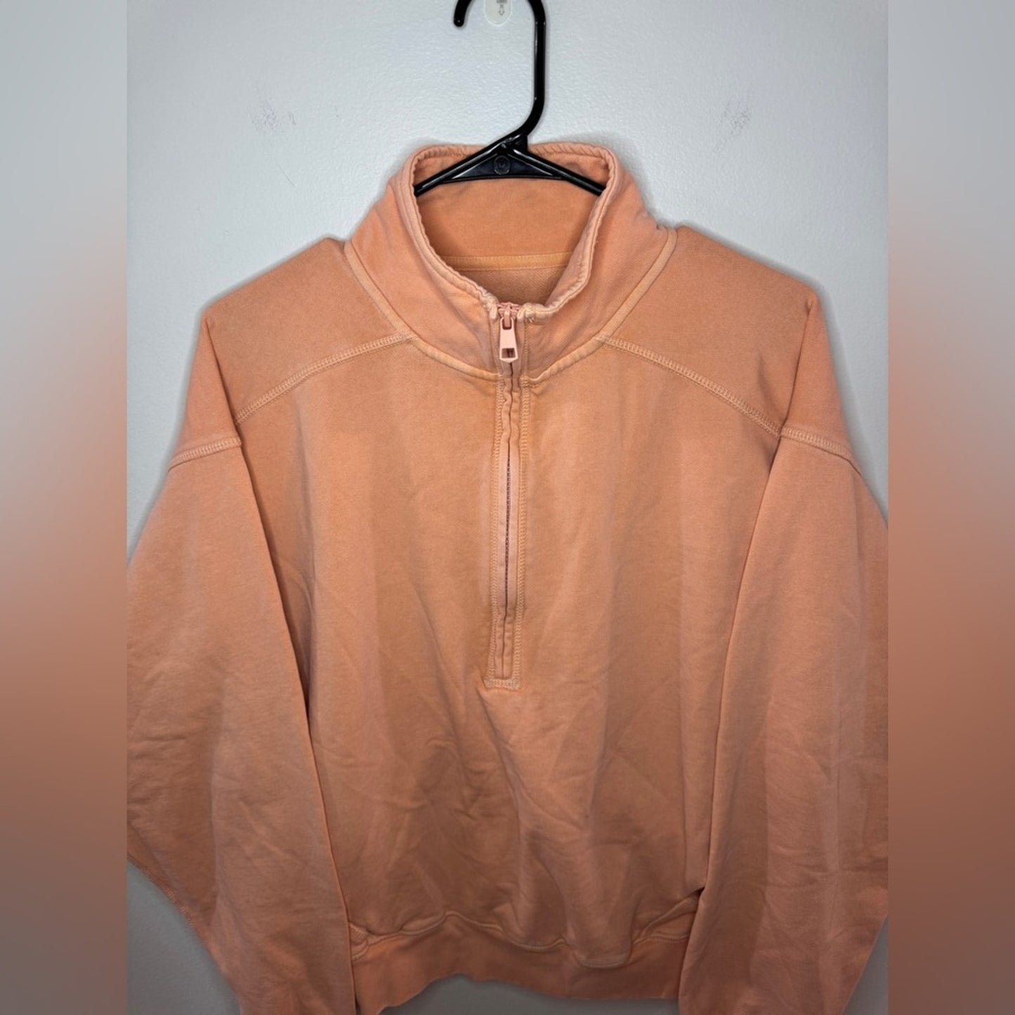 BNWOT MD American Eagle Peach Quarter Zip Pullover Jacket