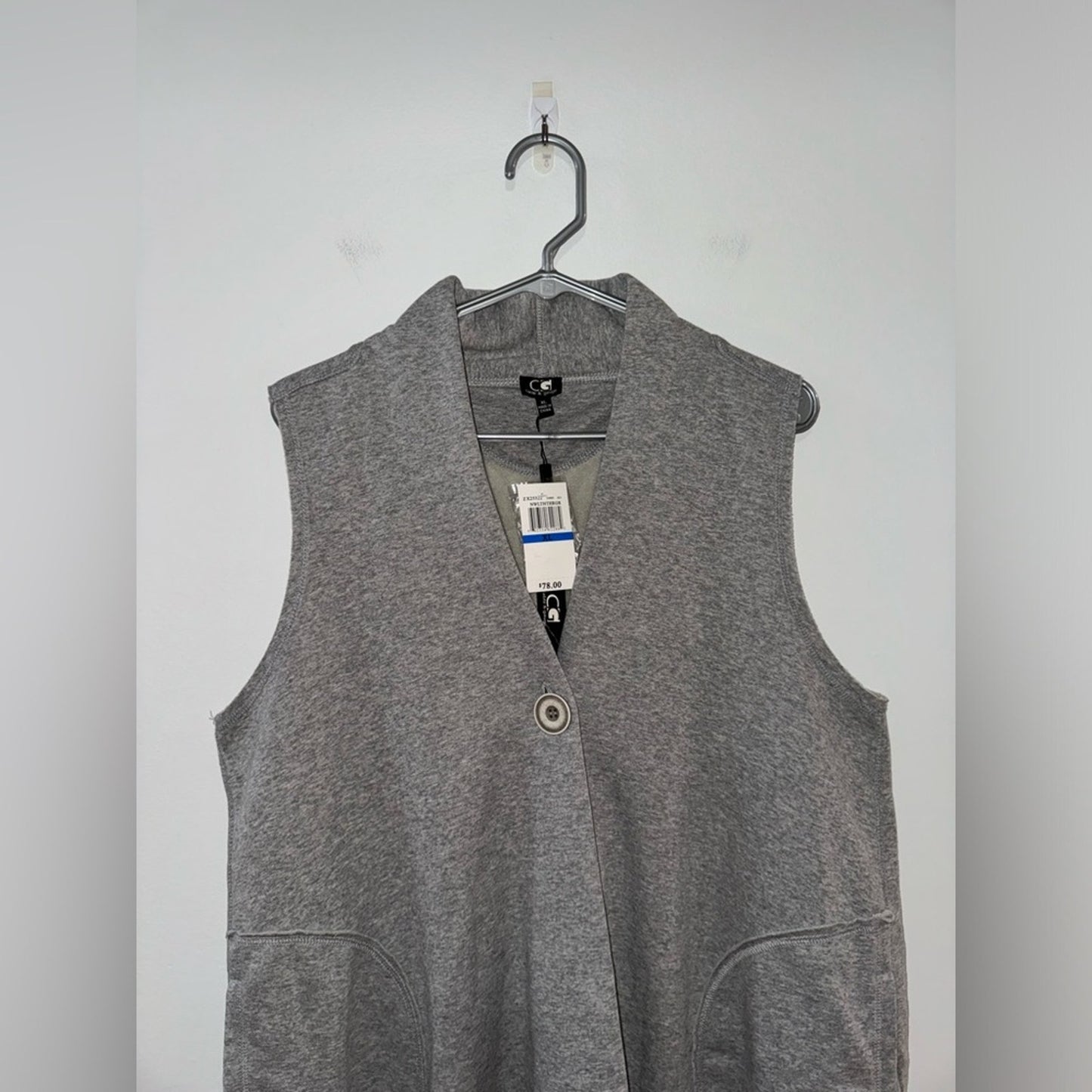 NWT XL Cable & Gauge Grey Short Sleeve Sweater