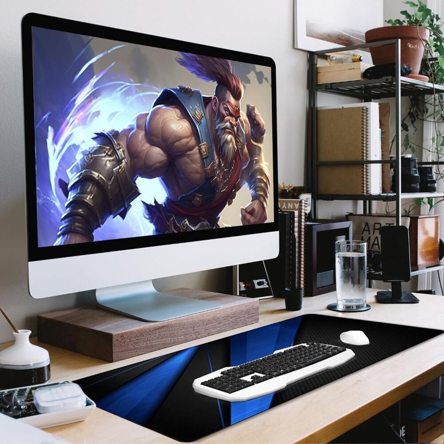 Desk Pad, Large Gaming Mouse Pad,Extended Keyboard Mouse Mat Desk Pad