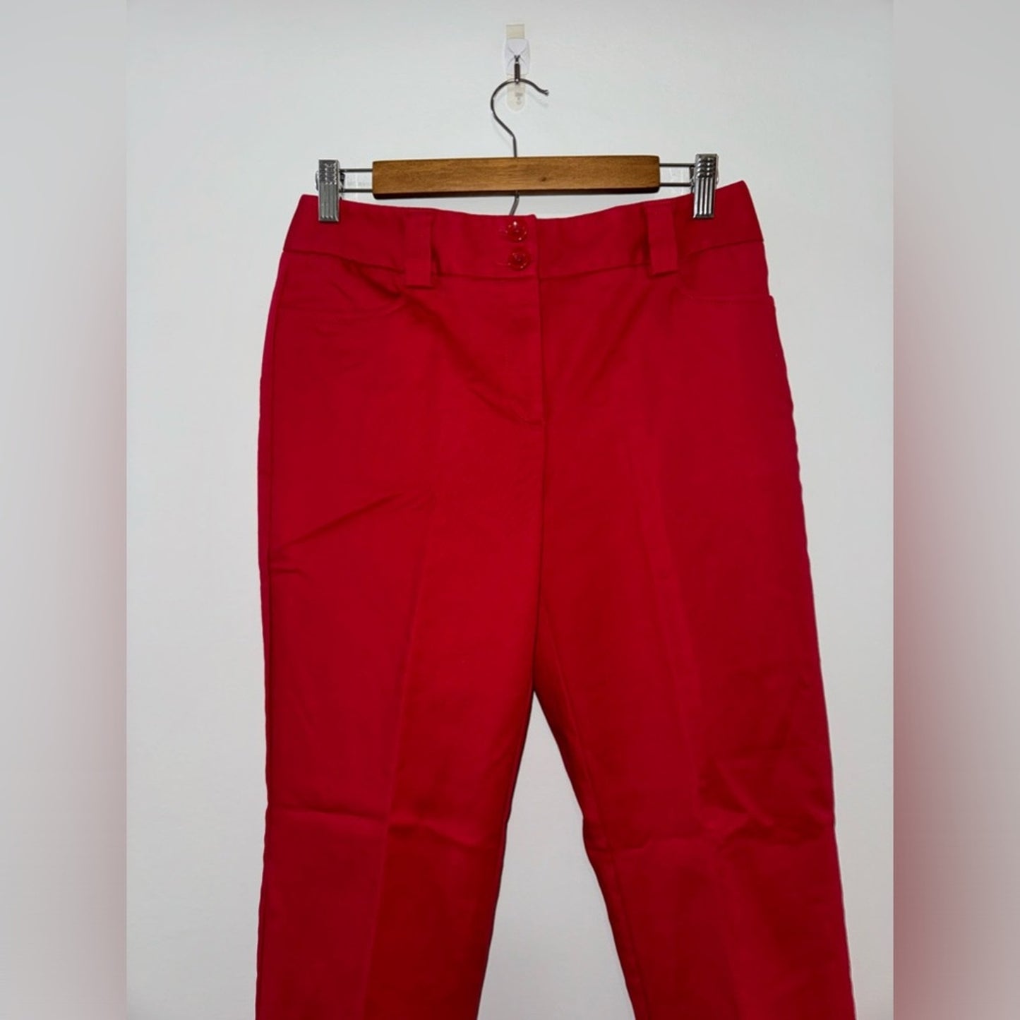 Pre-Owned Size 6 Rafaella Red Dress Pants