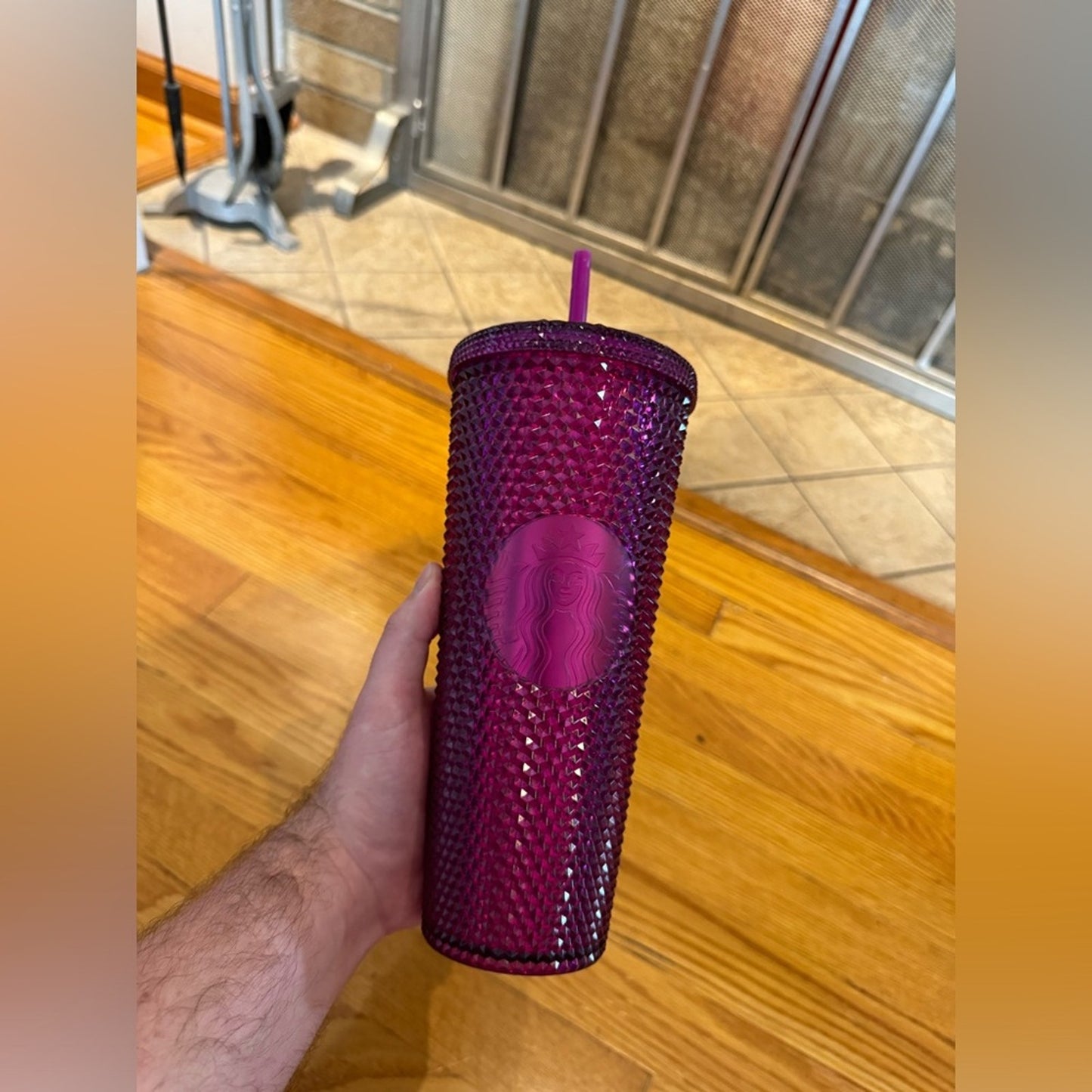 Pre-Owned Starbucks 2022 Pink Bling Berry Blast Tumbler