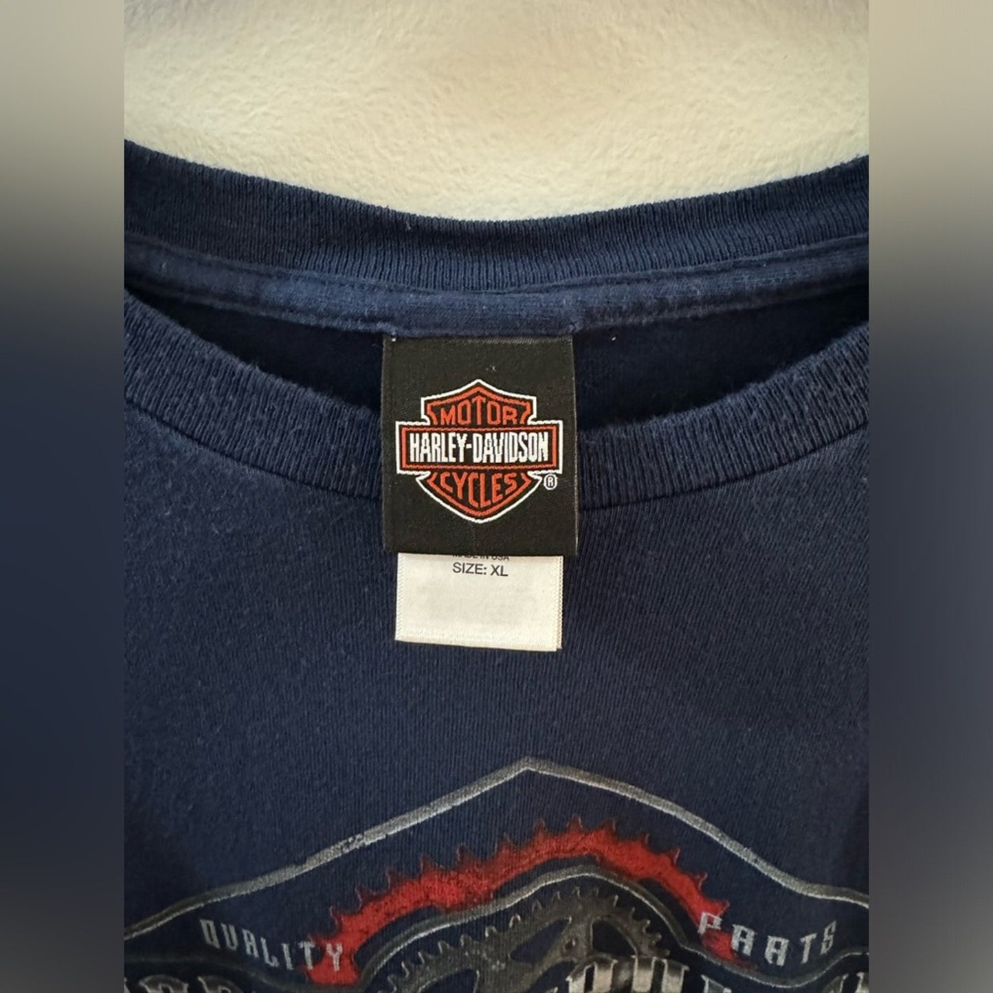 XL Harley Davidson Navy Blue Cabot Sydney, Cape Brenton, NS Canada s/s shirt