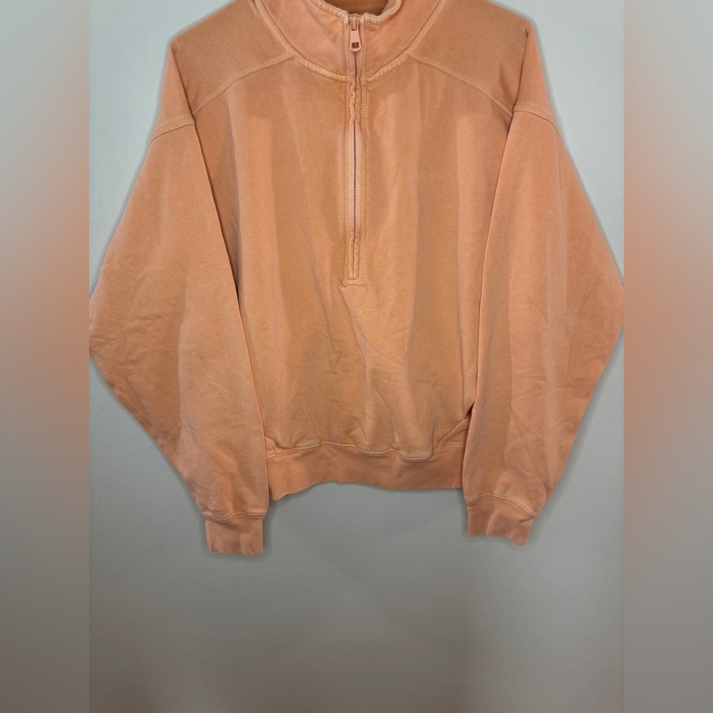 BNWOT MD American Eagle Peach Quarter Zip Pullover Jacket