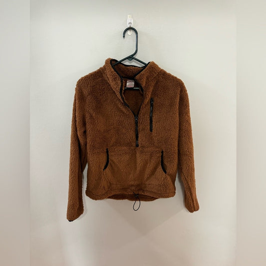 Used MD No Boundaries Brown Fleece Jacket