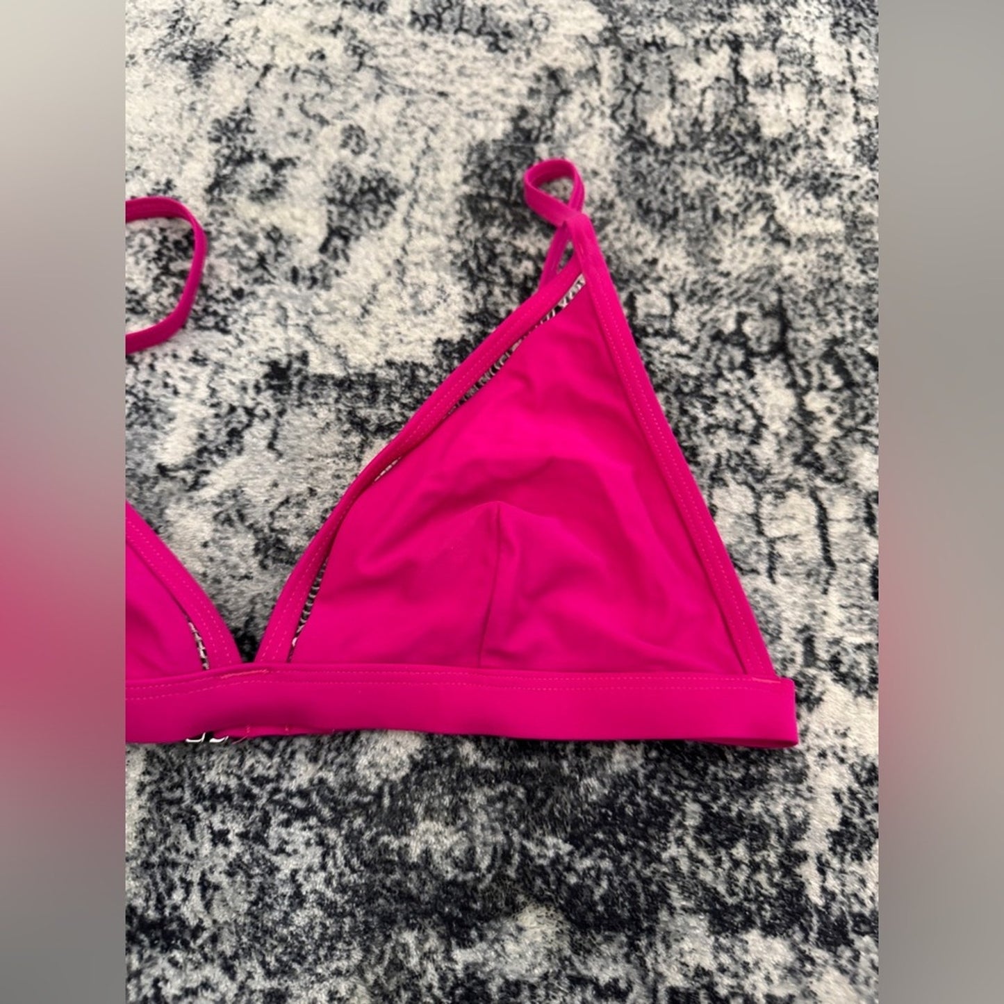 Pre-Owned XS Cupshe Pink Open Seam Bikini