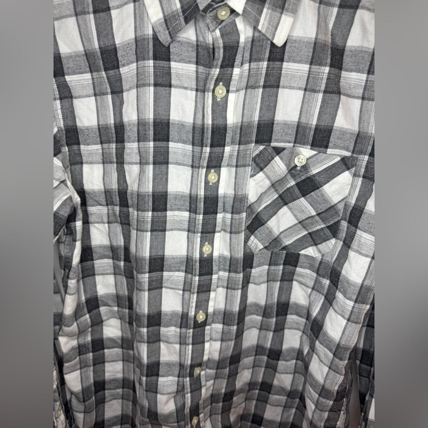 Pre-Owned SM Banana Republic Grey Button Up Shirt