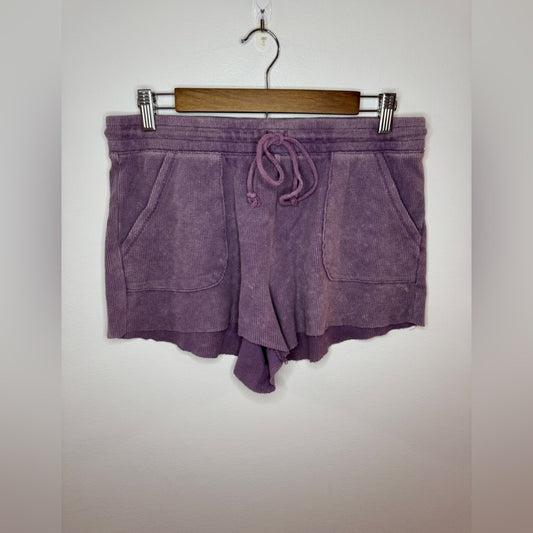 Pre-Owned LG Aeropostale Purple Waffle Knit Shorts