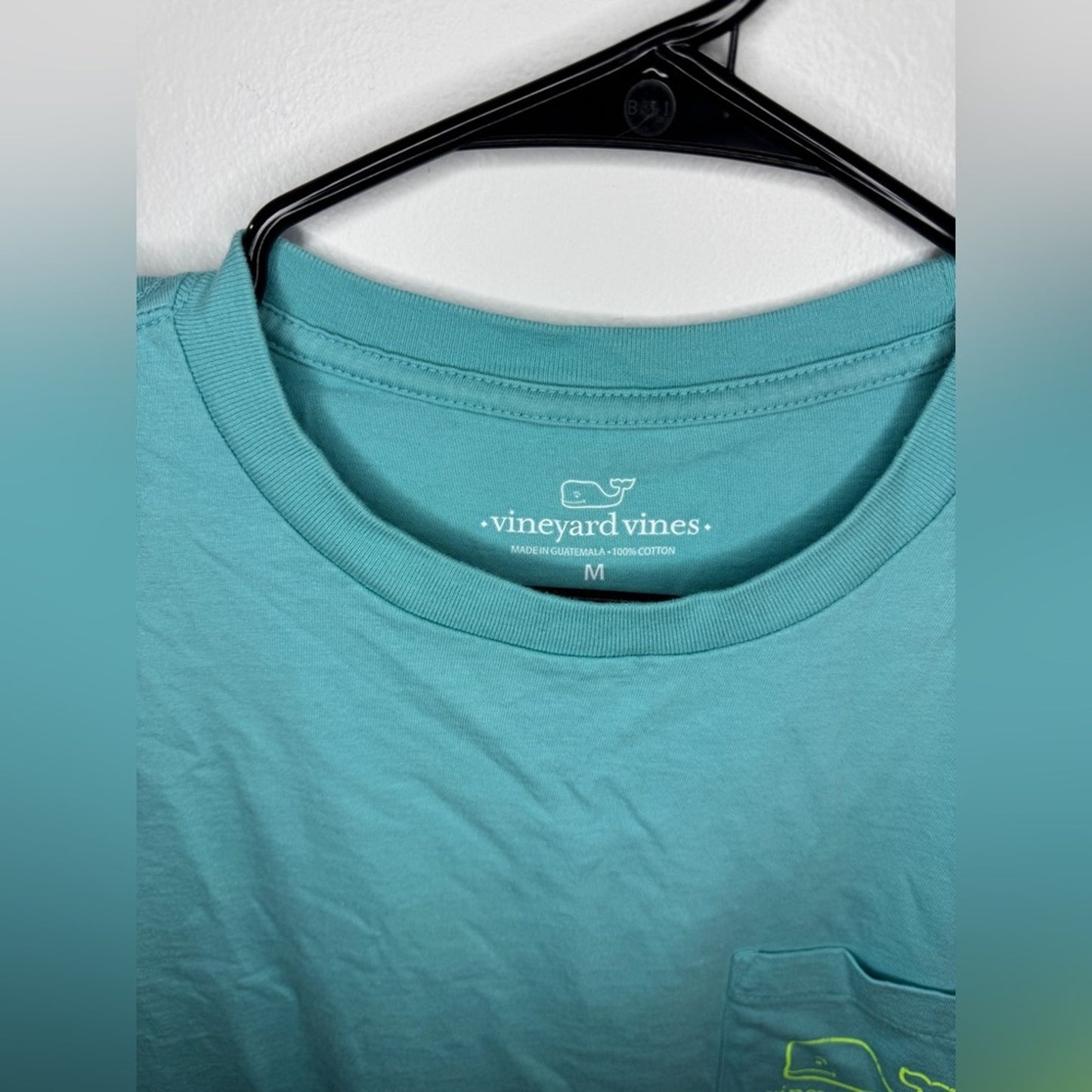 Pre-Owned MD Vineyard Vines Teal Pocket T-Shirt