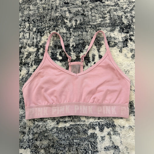 Pre-Owned SM PINK Victoria’s Secret Pink Logo Sports Bra