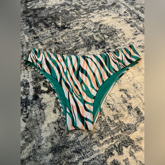 Pre-Owned LG Cupshe Multicolor Print Bikini Bottom