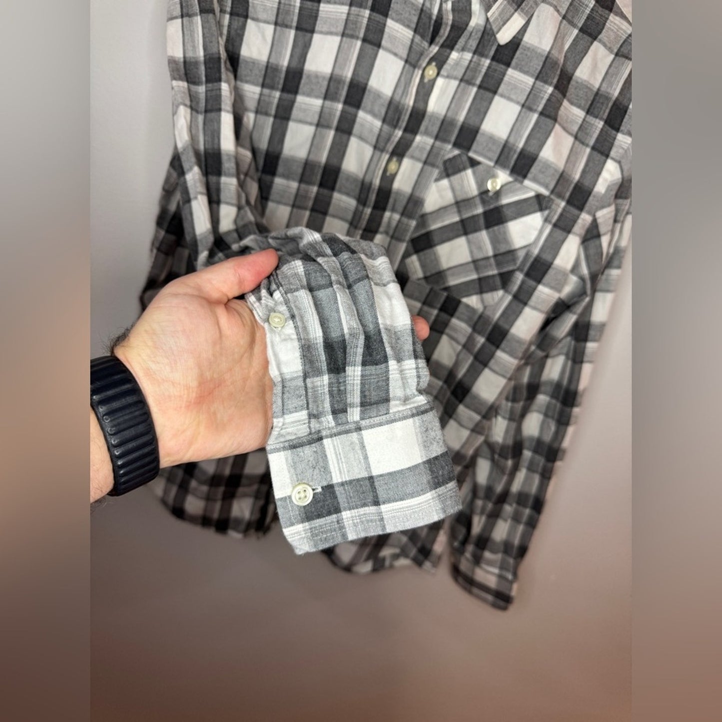 Pre-Owned SM Banana Republic Grey Button Up Shirt