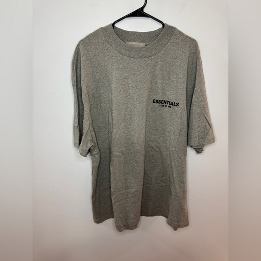 Pre-Owned XL Fear of God Essentials Dark Oatmeal SS22 T-Shirt