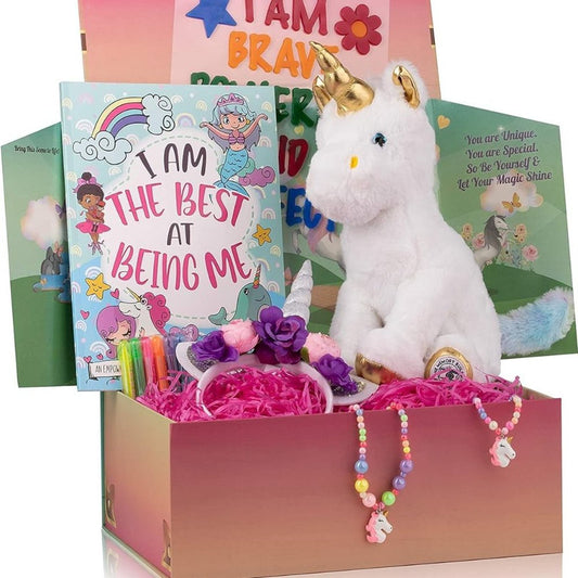 The Memory Building Company Kids Toys - Large Unicorn Surprise Box for Girls