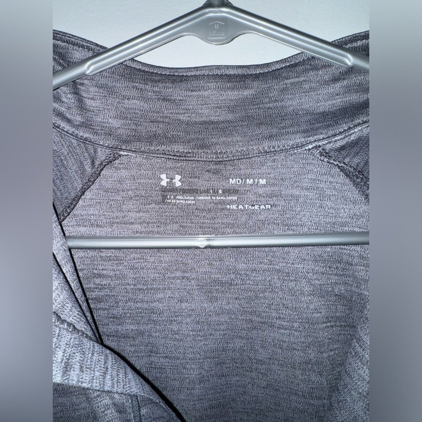 Pre-Owned MD Under Armour Grey Quarter Zip Long Sleeve Top