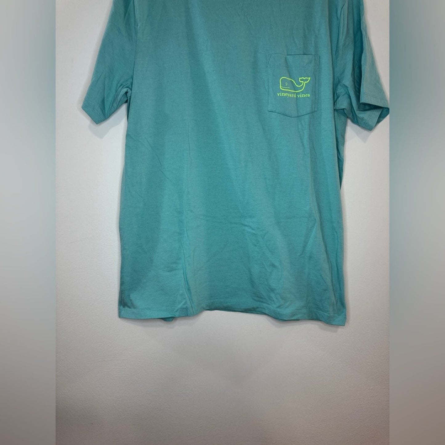 Pre-Owned MD Vineyard Vines Teal Pocket T-Shirt