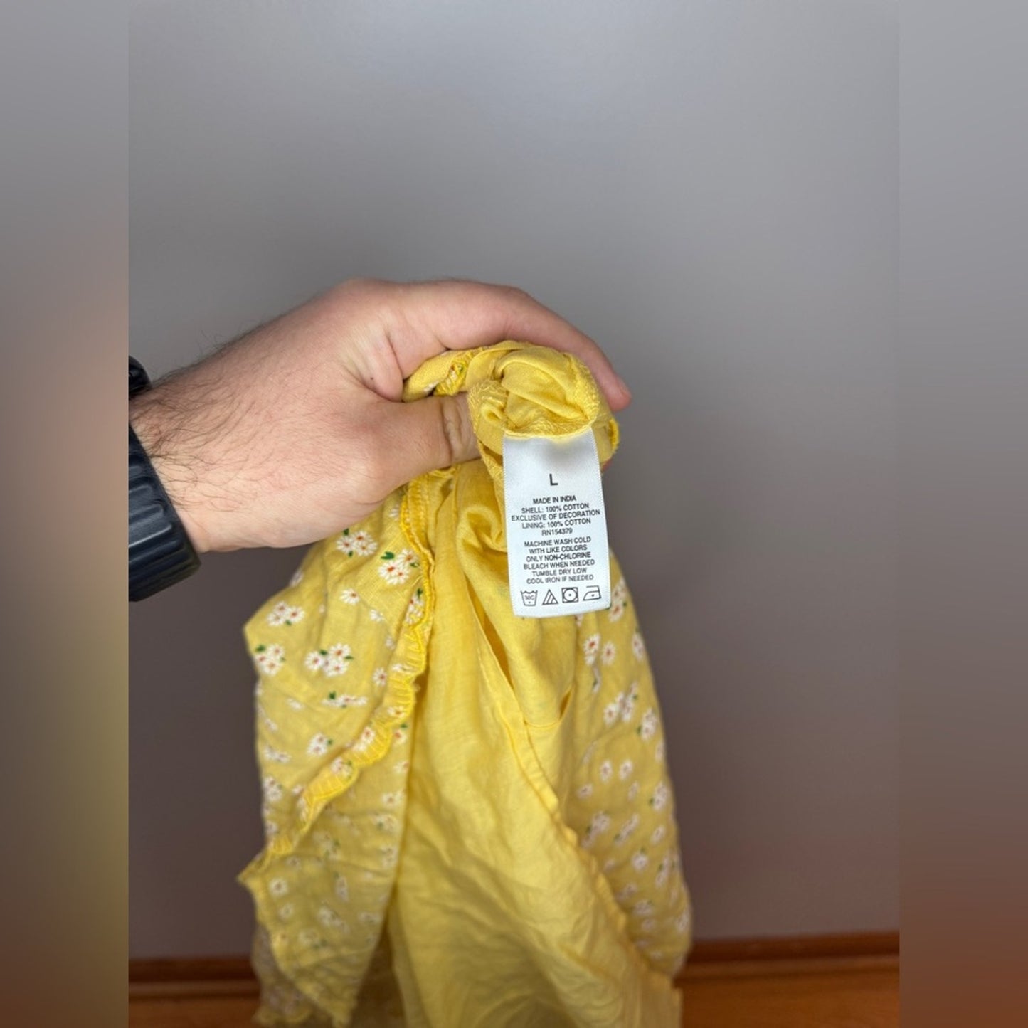 Pre-Owned LG Aeropostale Yellow Floral Dress