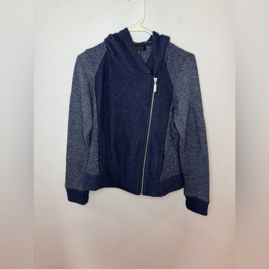 Pre-Owned MD Lucky Brand Two Tone Navy Zip-Up Jacket