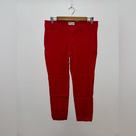 Pre-Owned Size 8 Regular Old Navy Pixie Mid Rise Robbie Red Pants